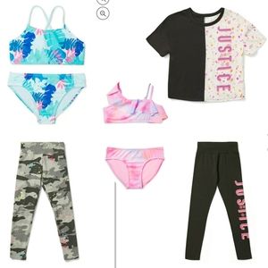 New Girl's XL Shirt, Leggings & Swimsuits